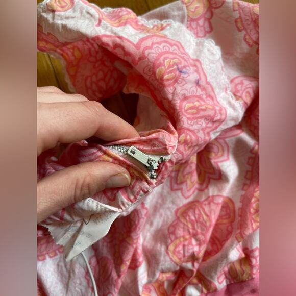 60s Vintage Cotton Paisley Wiggle Dress - Picture 5 of 7